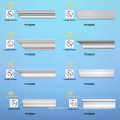 Polyuréthane (PU) Corniche au plafond